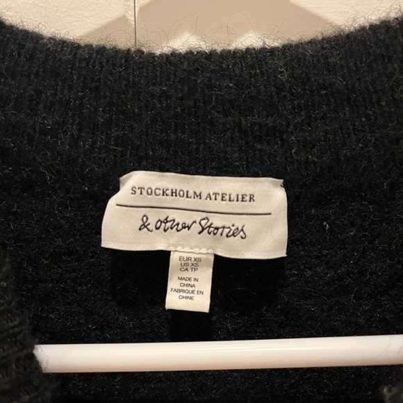 And Other Stories black sweater with colourful dots paint brush - Picture 4 of 8